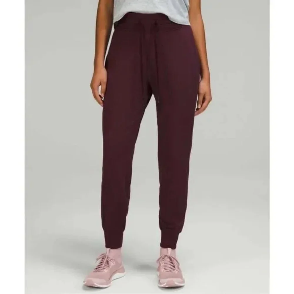 Lululemon Ready to Rulu High-Rise Joggers Athletic Cassis Red Size 6 EUC #2728 - Picture 1 of 9